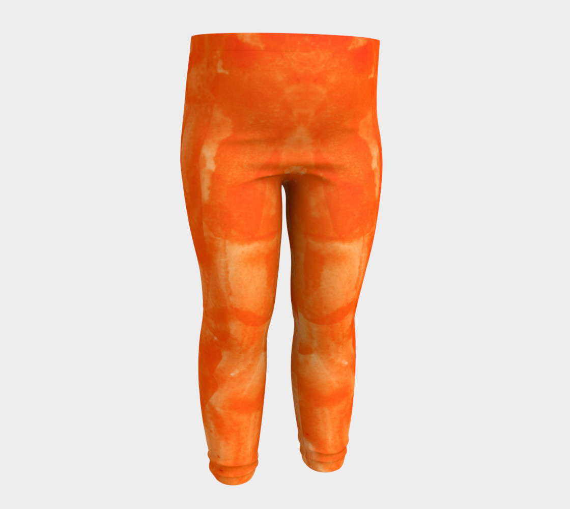 Orange Explosion Baby Leggings preview #4