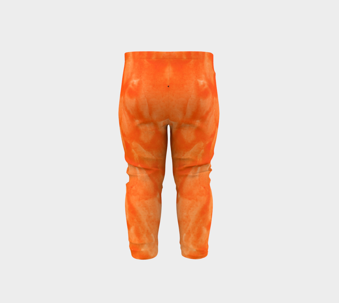 Orange Explosion Baby Leggings preview #5