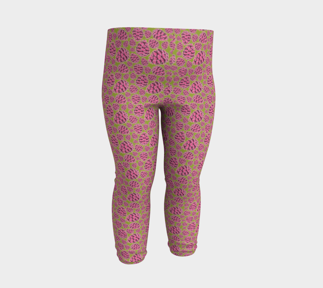 Pink Pinecones Baby Leggings preview #3
