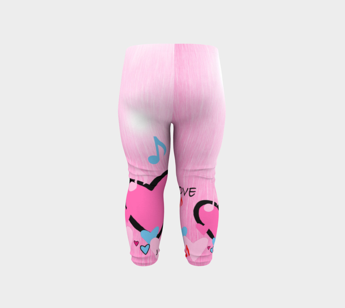 Little Girls leggings Hearts preview #6