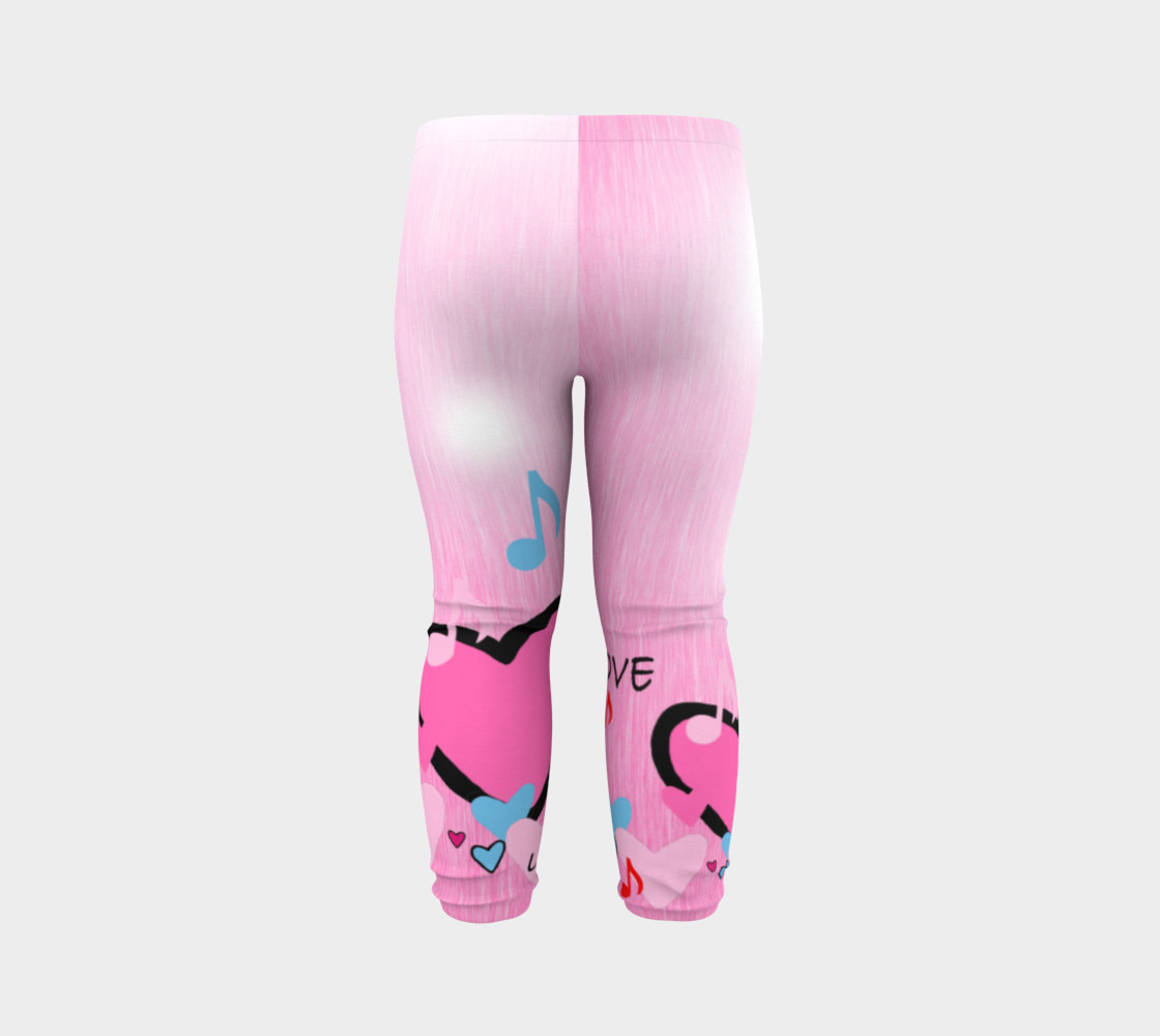 Little Girls leggings Hearts preview #7