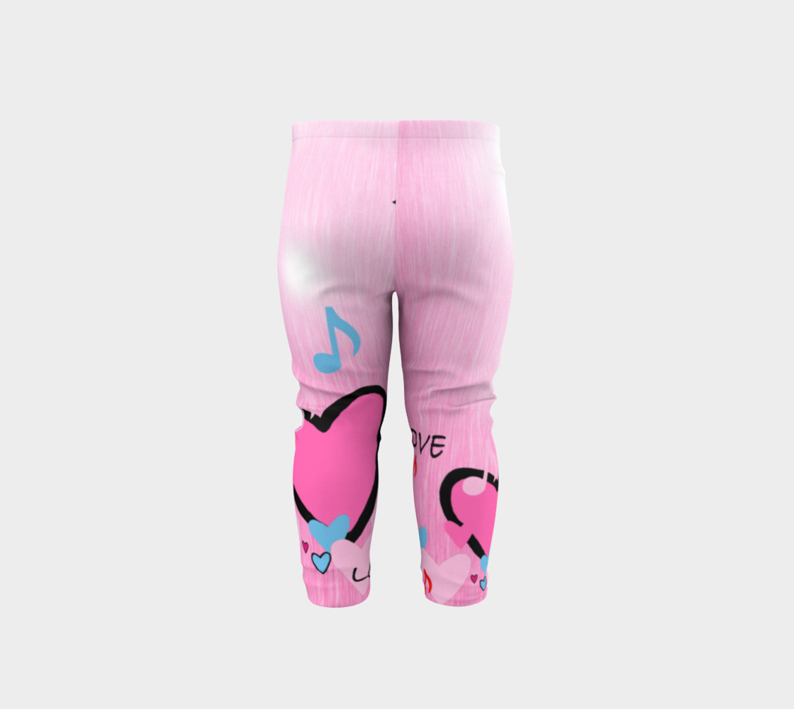 Little Girls leggings Hearts preview #5