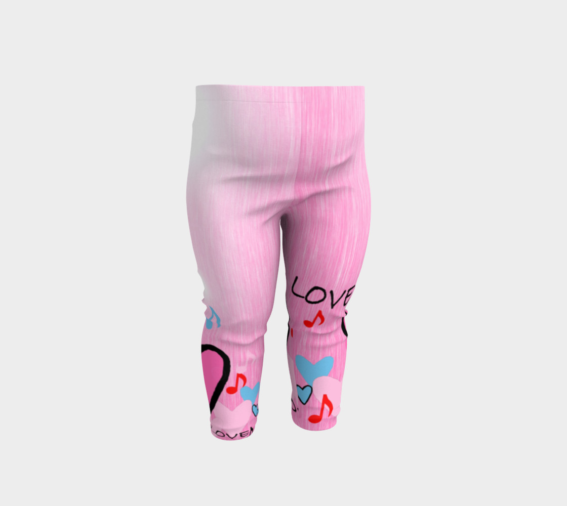 Little Girls leggings Hearts preview #1