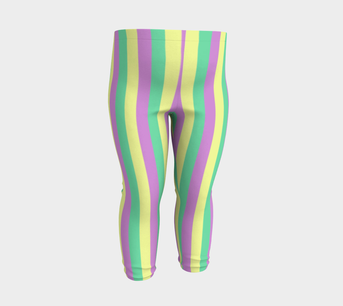 Mardi Gras Leggings- Stripes (Baby/Kids) preview #3