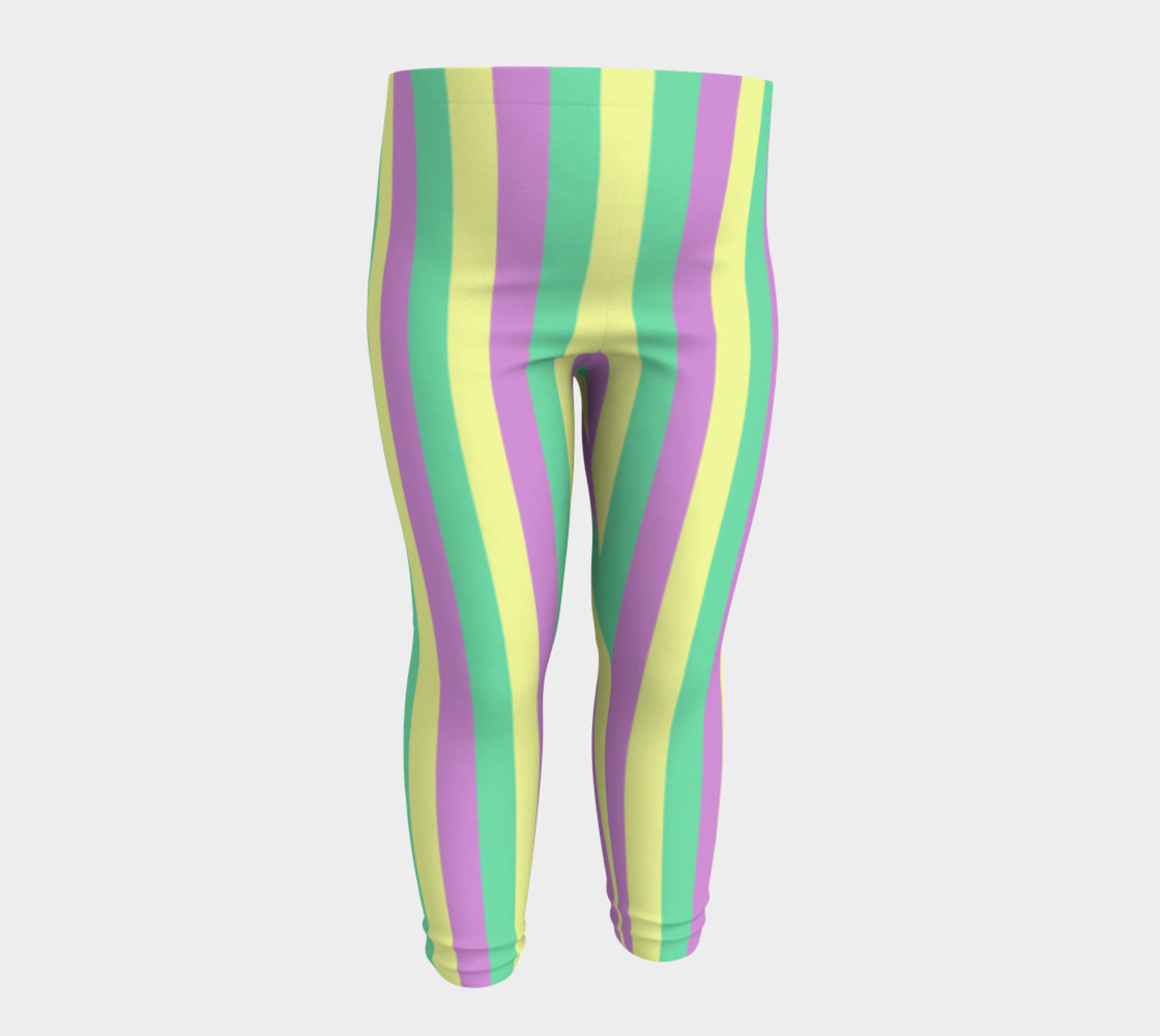 Mardi Gras Leggings- Stripes (Baby/Kids) preview #4