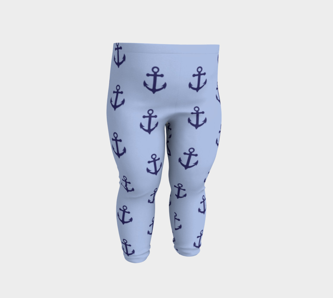 Anchors - Dark Blue Anchors on Light Blue Bg preview #2