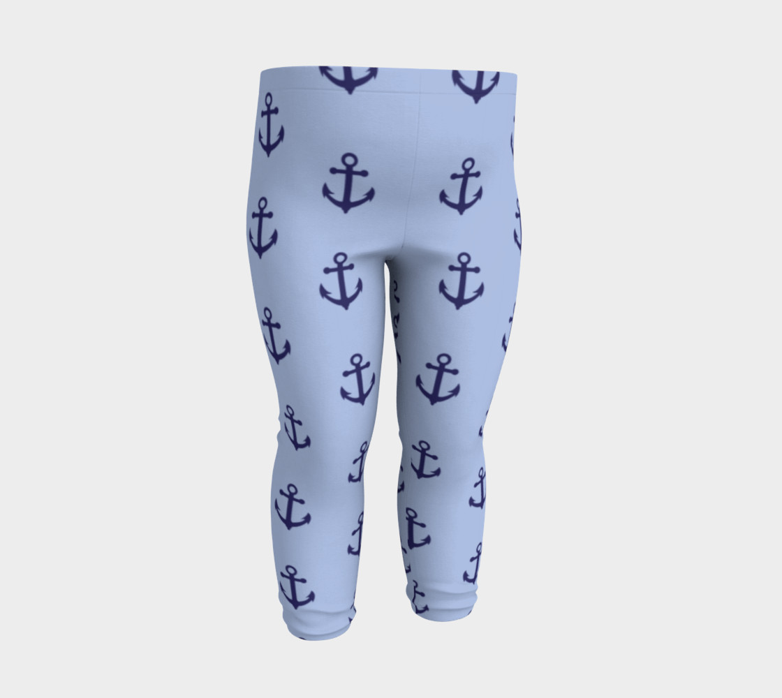 Anchors - Dark Blue Anchors on Light Blue Bg preview #3
