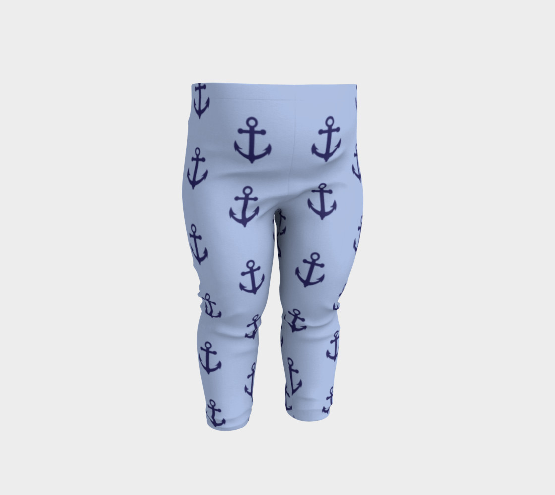 Anchors - Dark Blue Anchors on Light Blue Bg preview #1