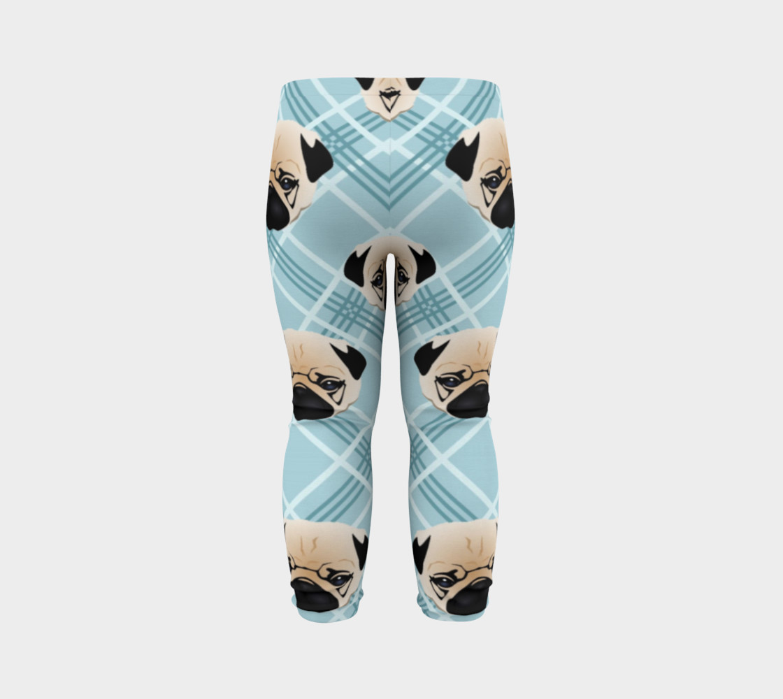 Pug Faces on Plaid preview #7
