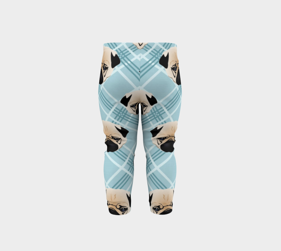 Pug Faces on Plaid preview #5