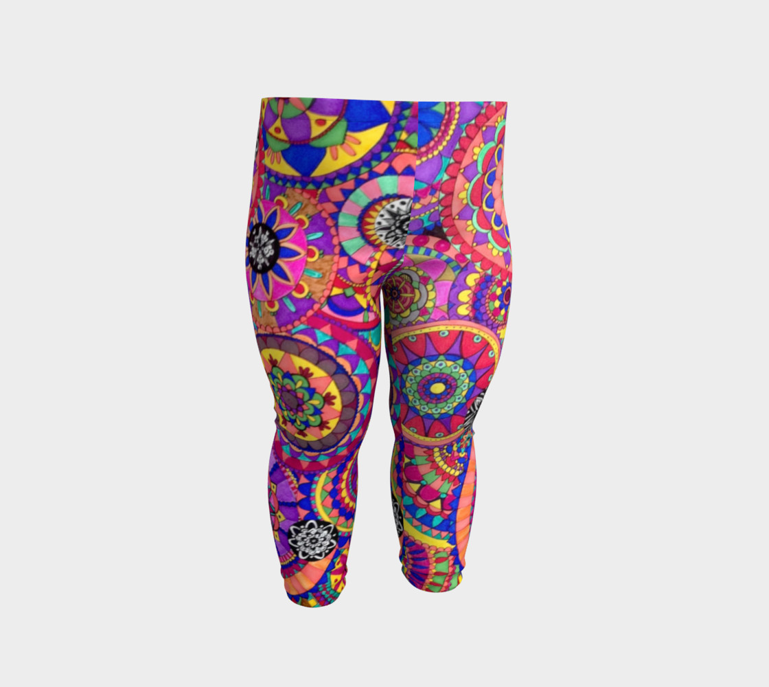 Happy Mandalas Childrens Leggings preview #2