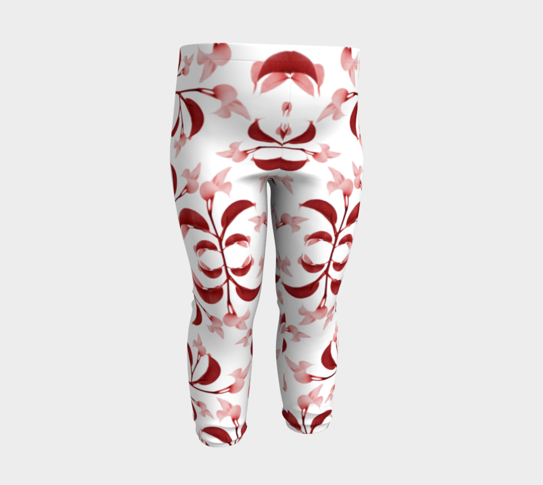 red baby leggings