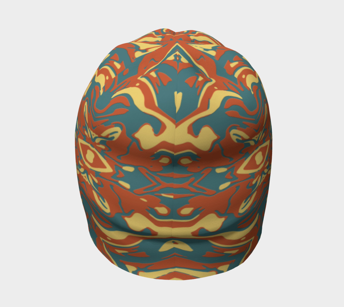 Multicolored Abstract Ornate Pattern Beanie Miniature #5