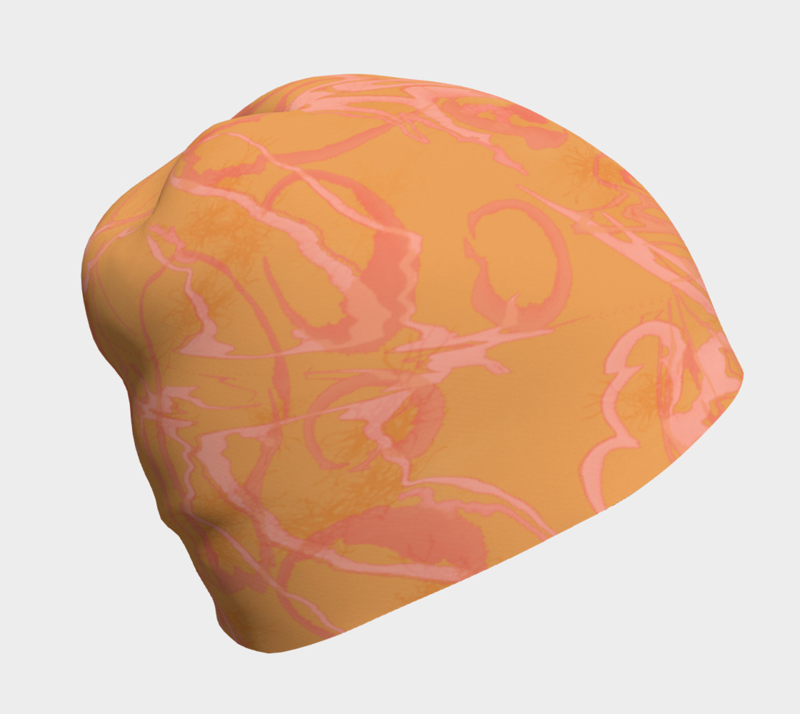 Orange and Pink Dribble Painting preview #1