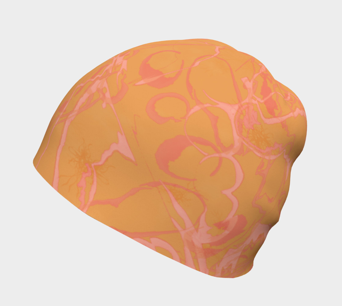 Orange and Pink Dribble Painting preview #2