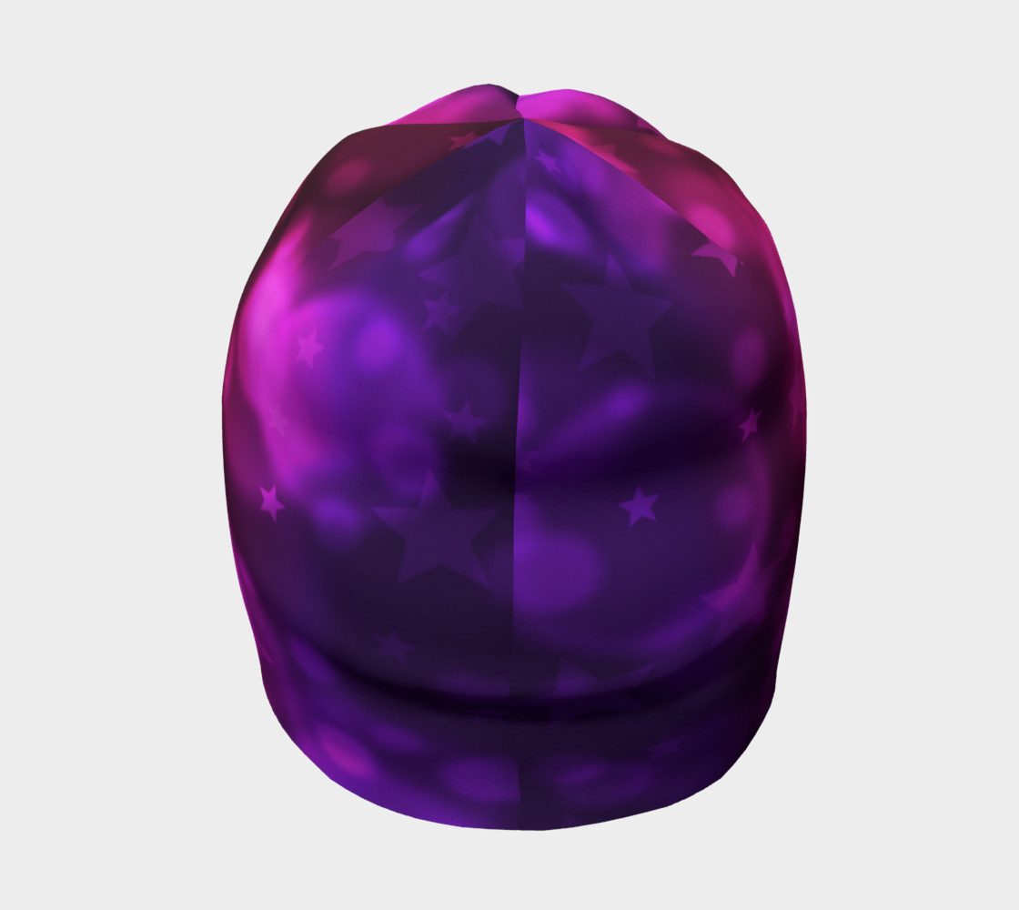 Purple Stars And Bubbles Beanie preview #4