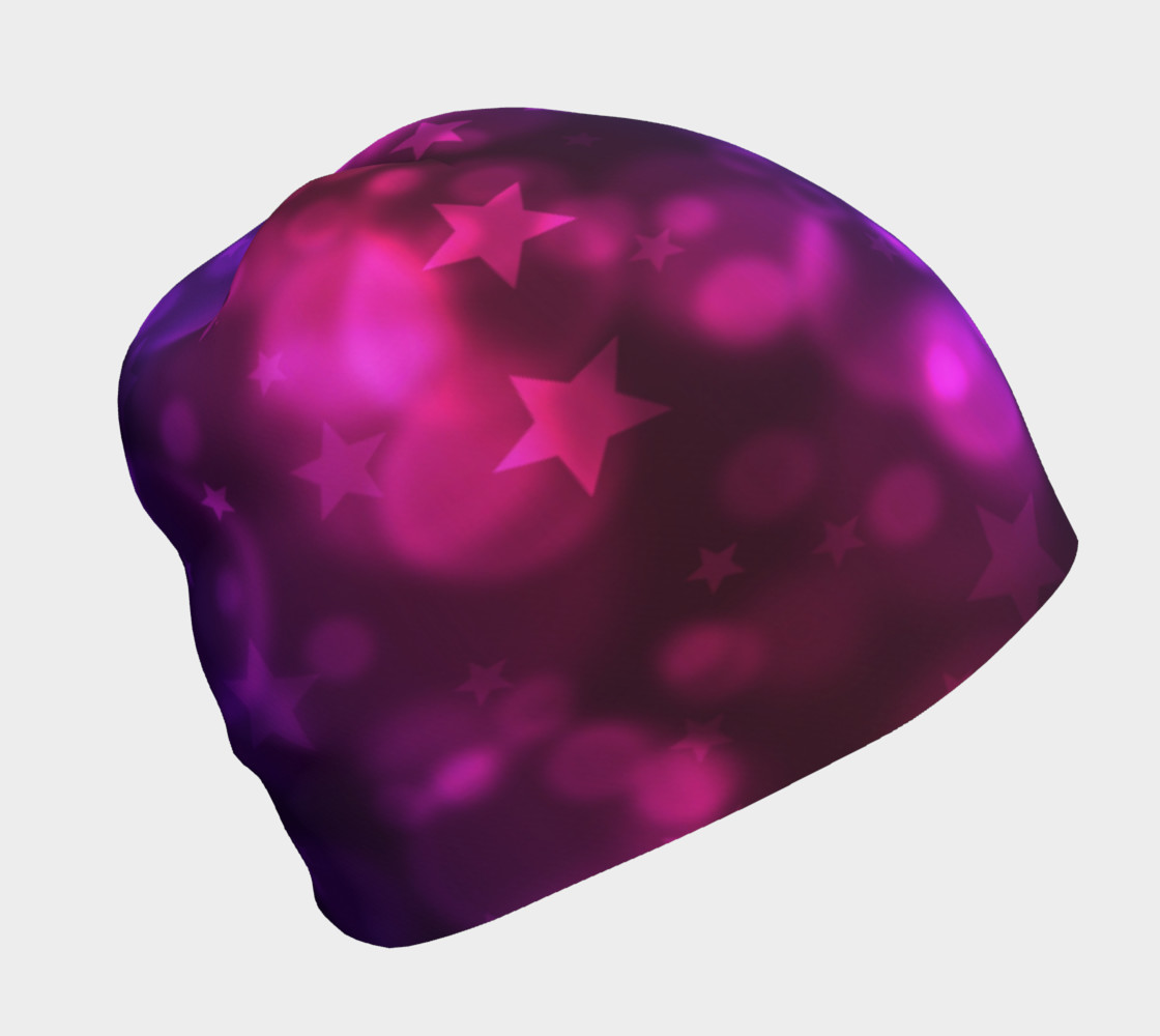 Purple Stars And Bubbles Beanie preview #1