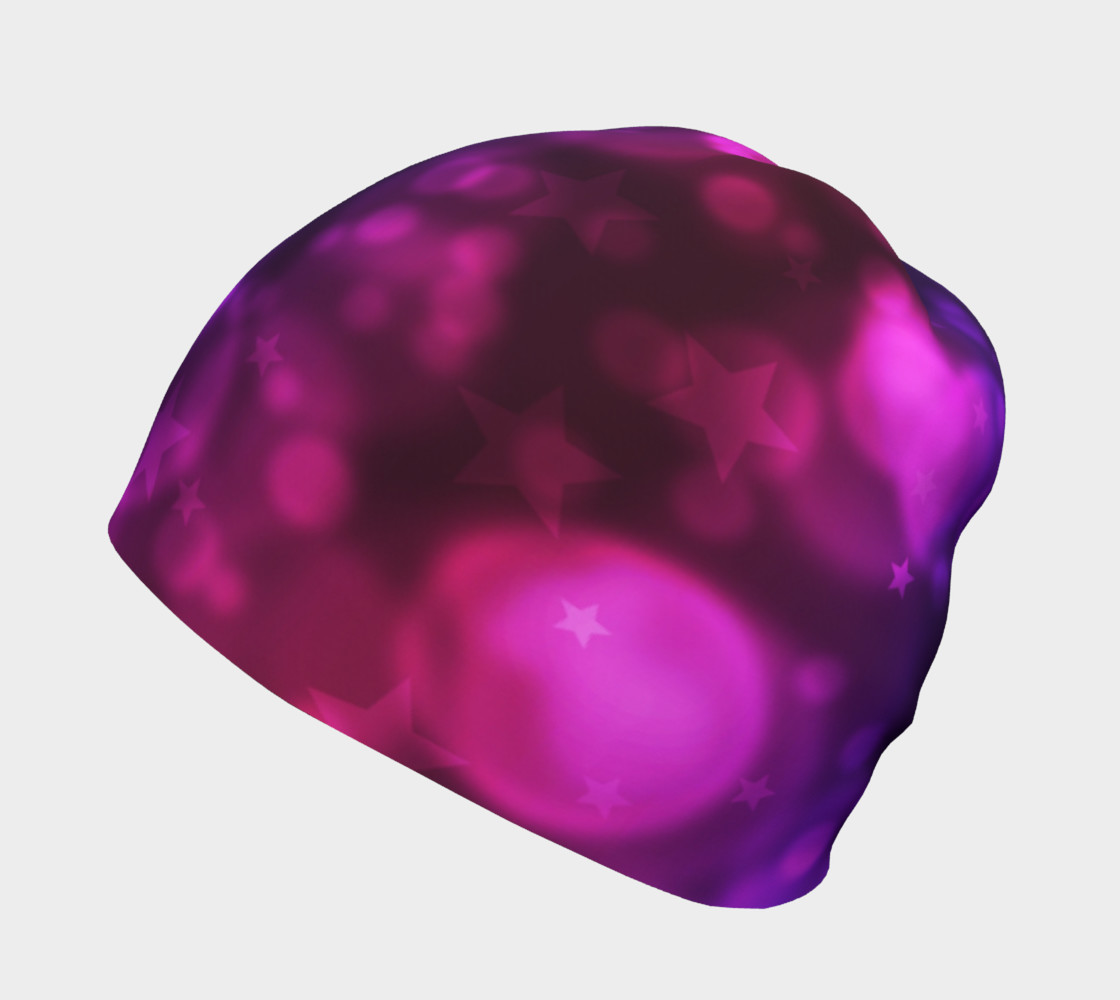 Purple Stars And Bubbles Beanie preview #2