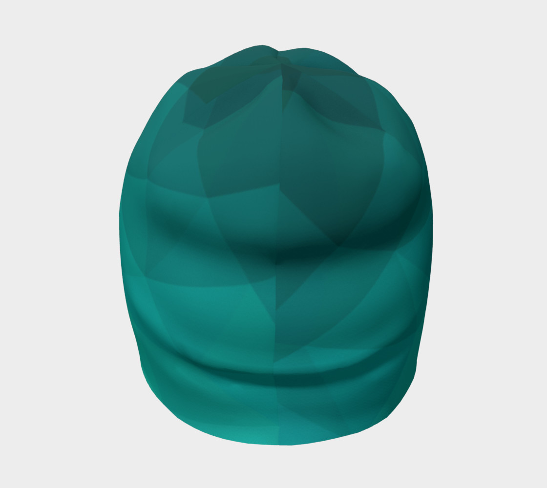 Green Low Poly Beanie preview #4