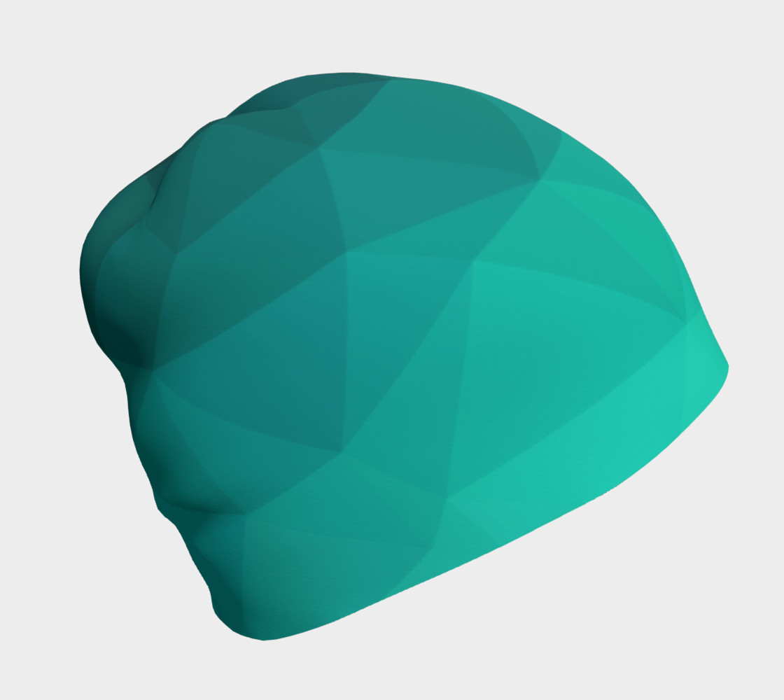Green Low Poly Beanie preview #1