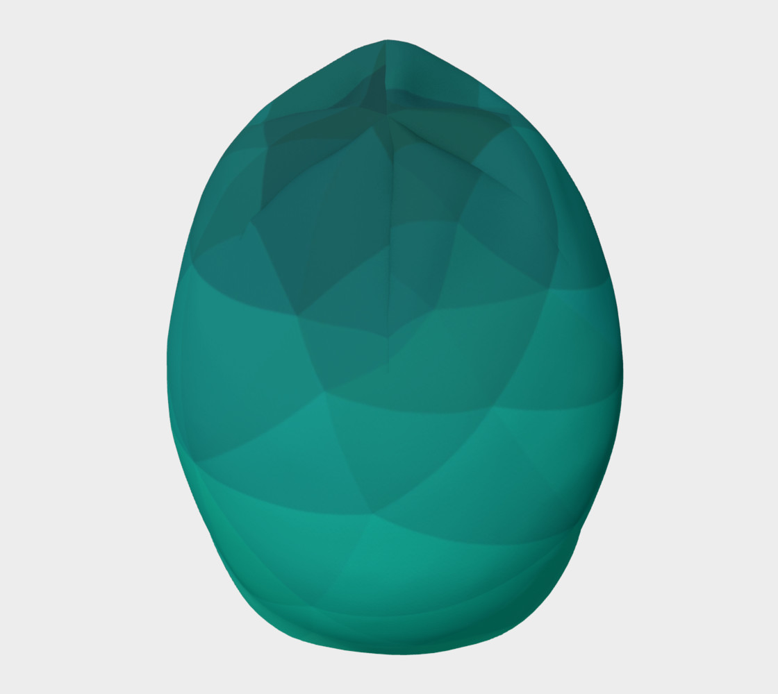 Green Low Poly Beanie preview #5