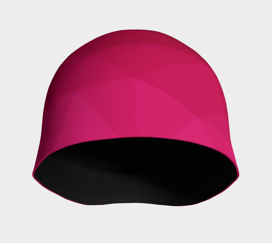 Pink Low Poly Beanie preview #3