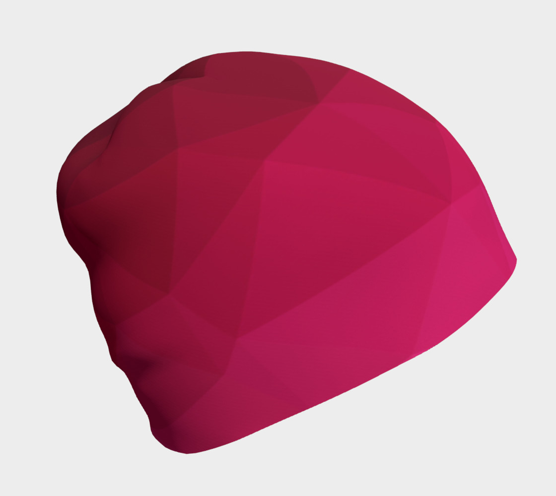 Pink Low Poly Beanie preview #1