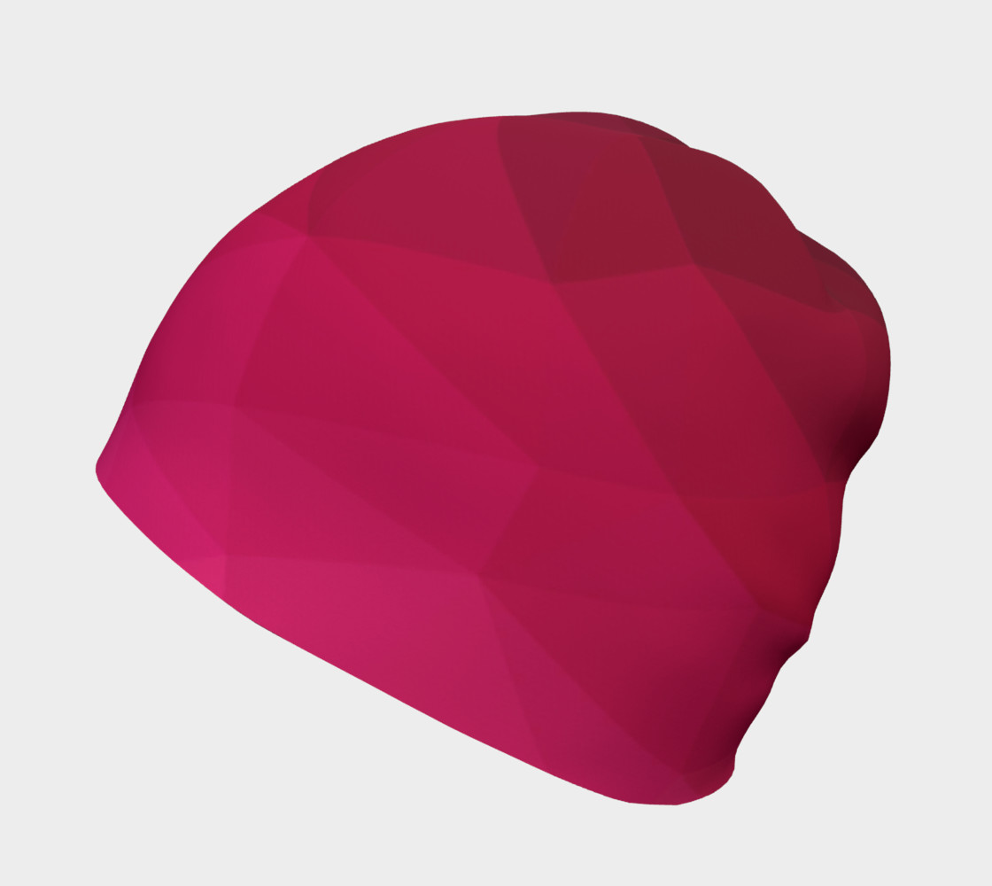 Pink Low Poly Beanie preview #2