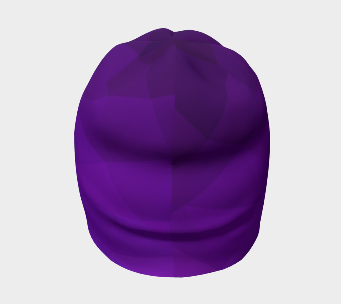Purple Low Poly Beanie preview #4