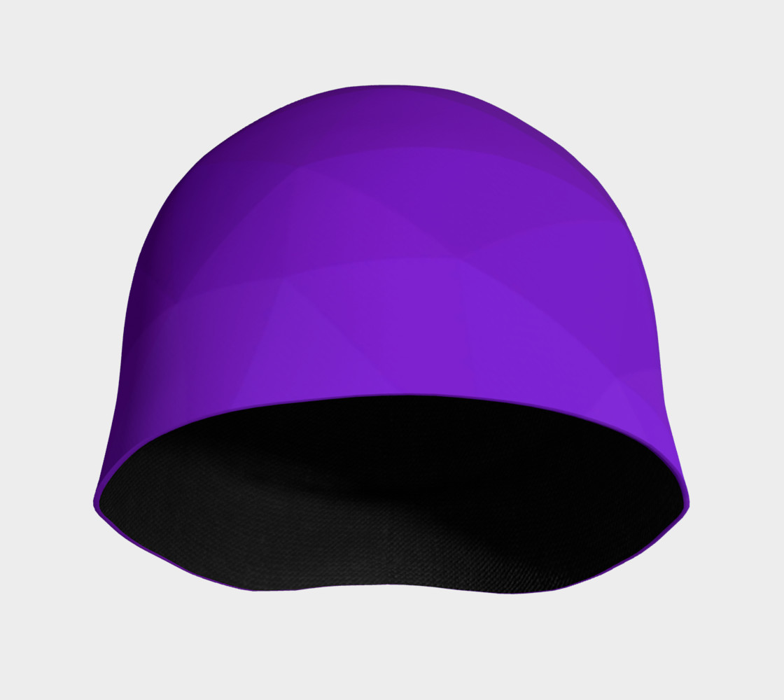 Purple Low Poly Beanie preview #3