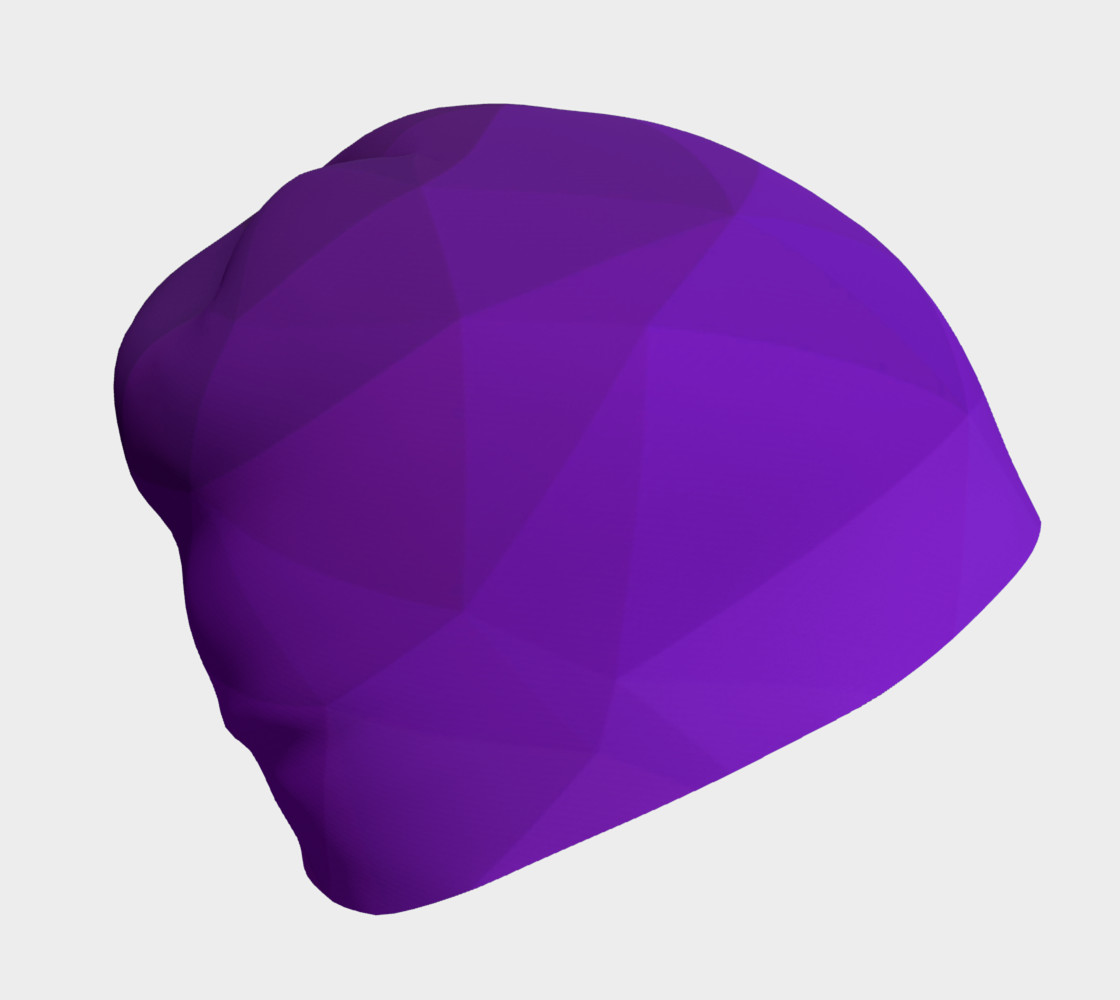 Purple Low Poly Beanie preview #1