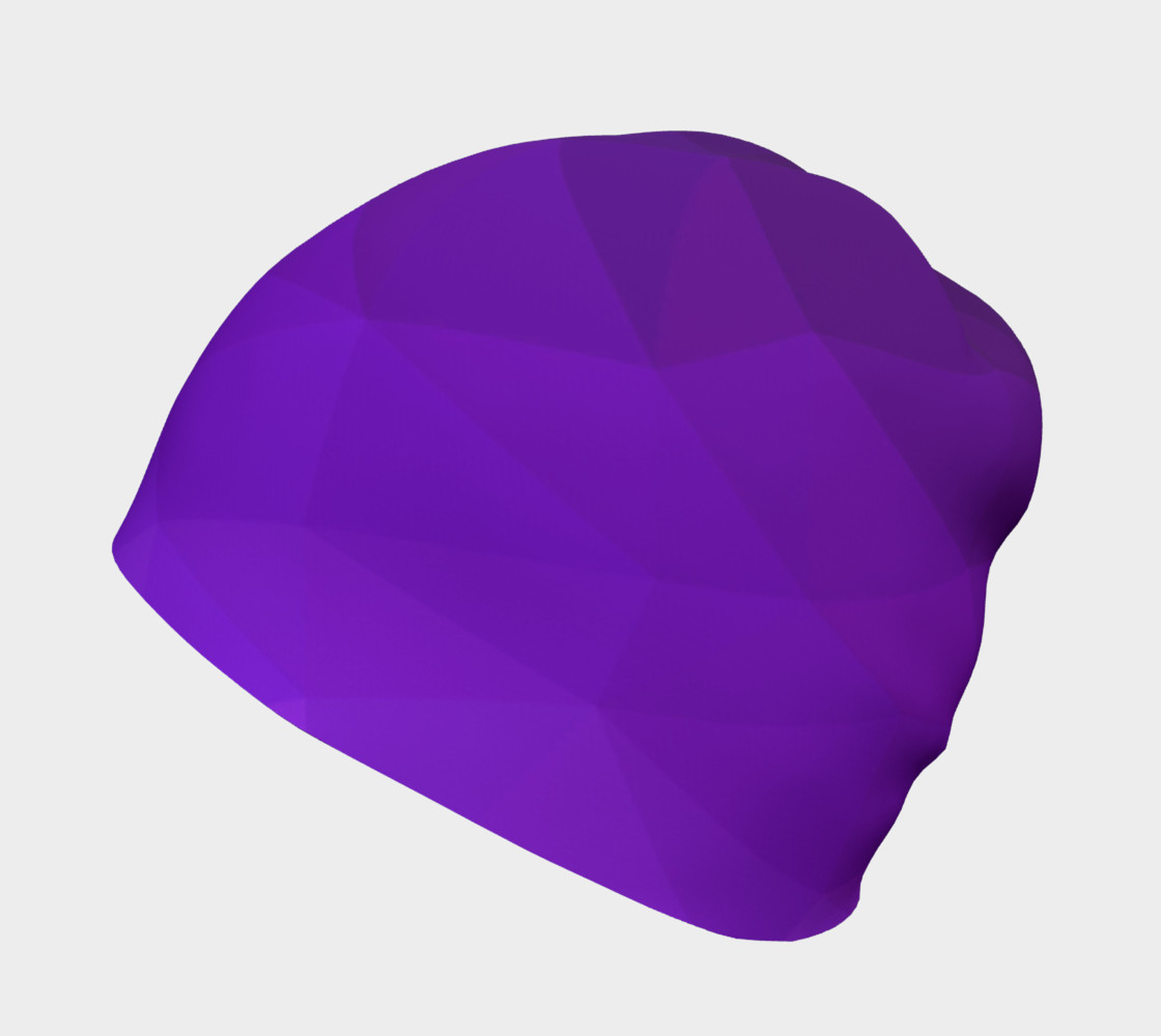 Purple Low Poly Beanie preview #2