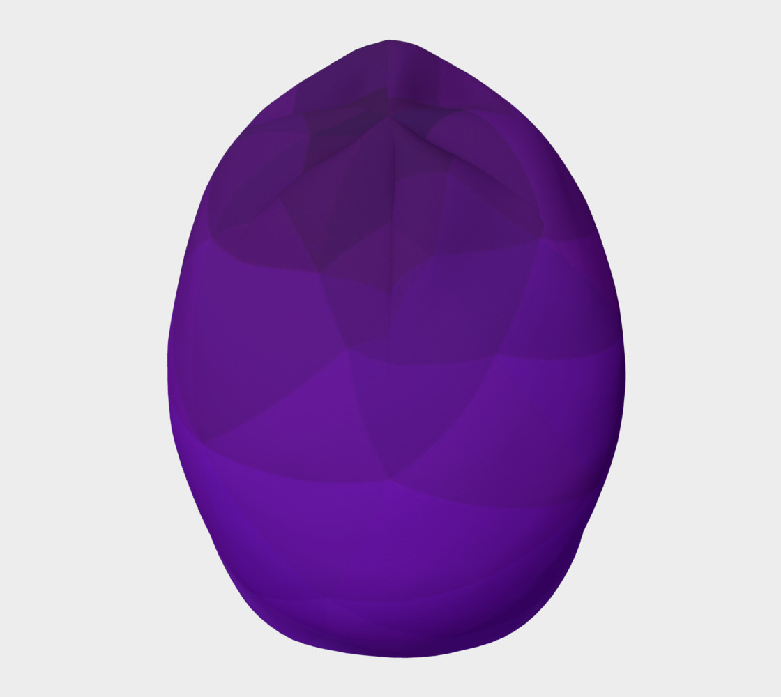 Purple Low Poly Beanie preview #5