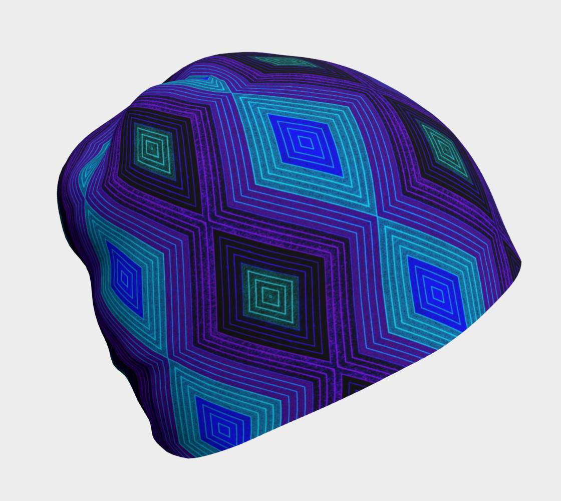 Dark Geometric Beanie preview #1