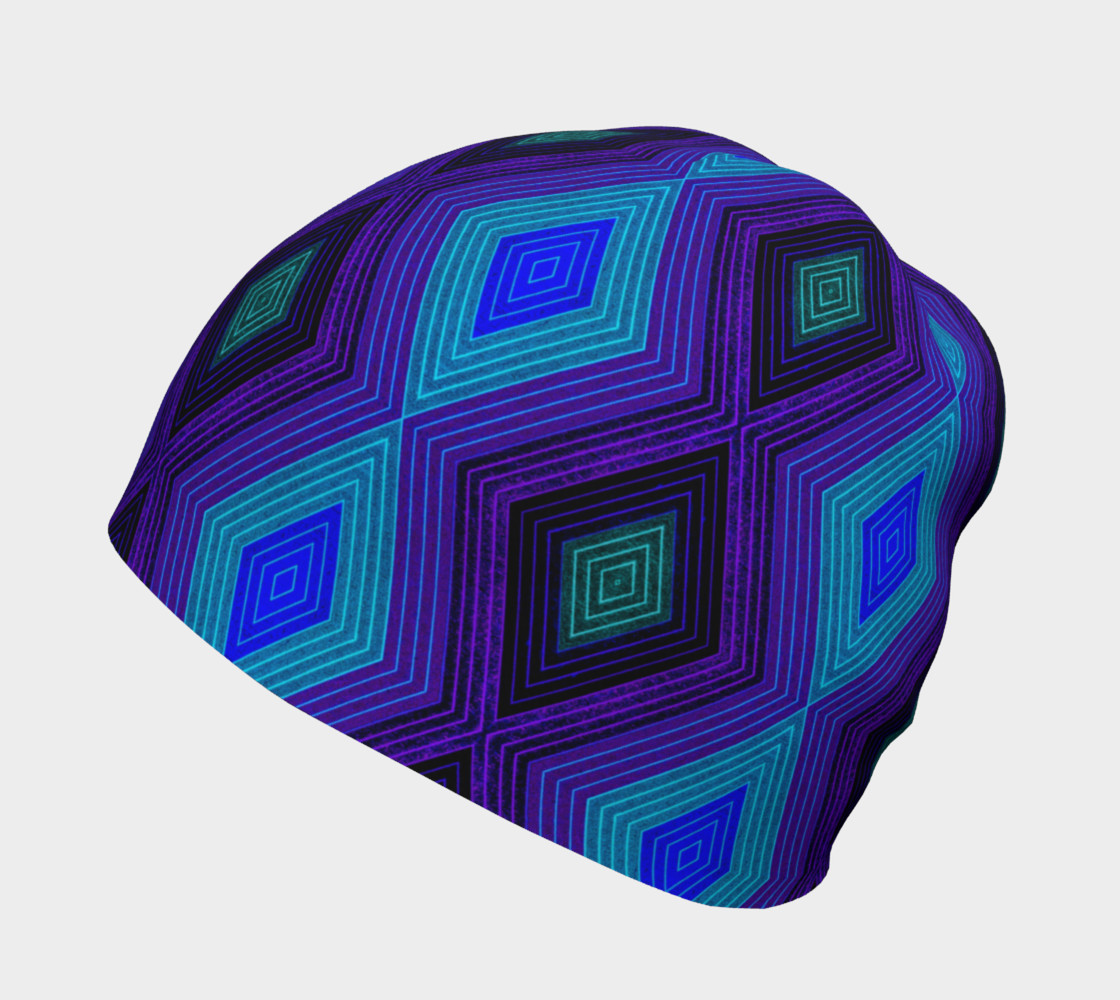 Dark Geometric Beanie preview #2