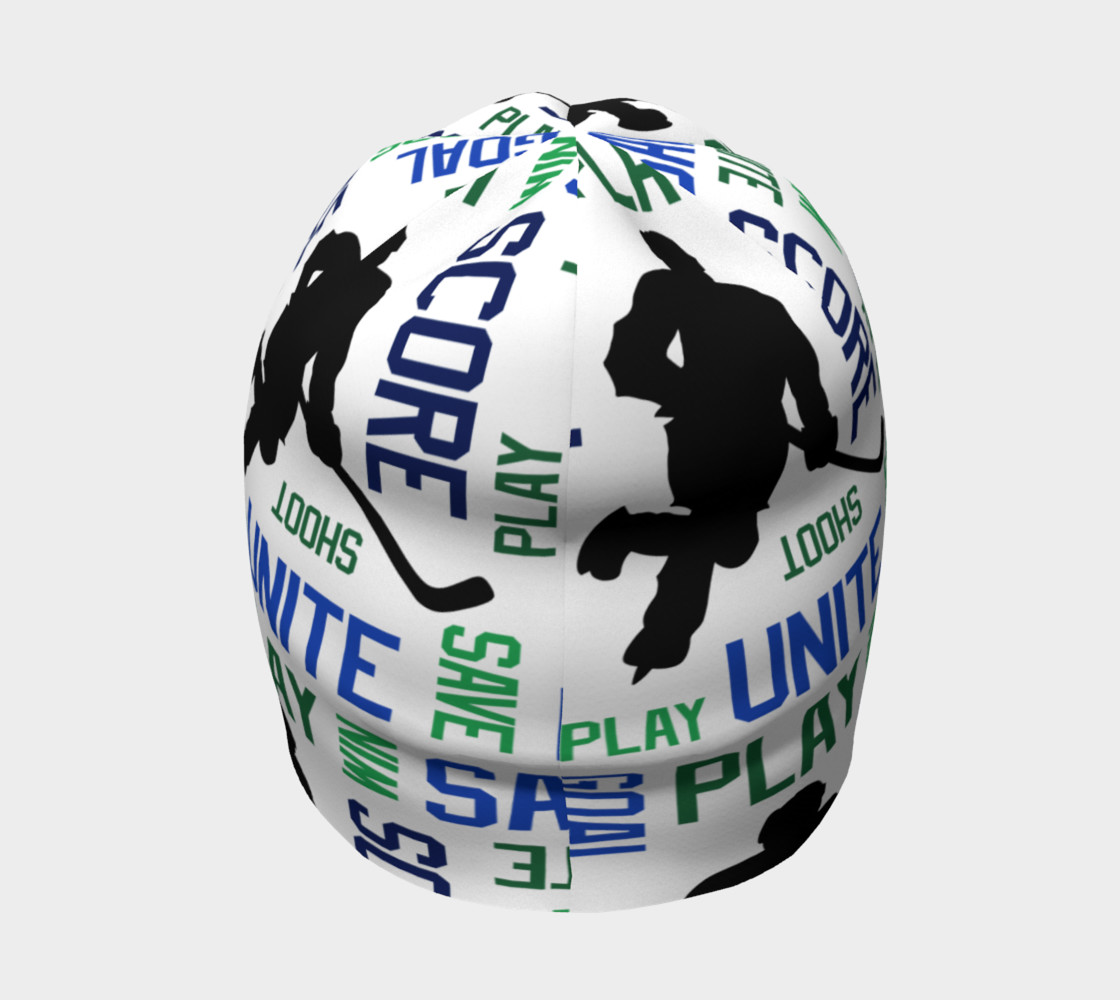 For the Love of Hockey - Blue and Green Beanie preview #4