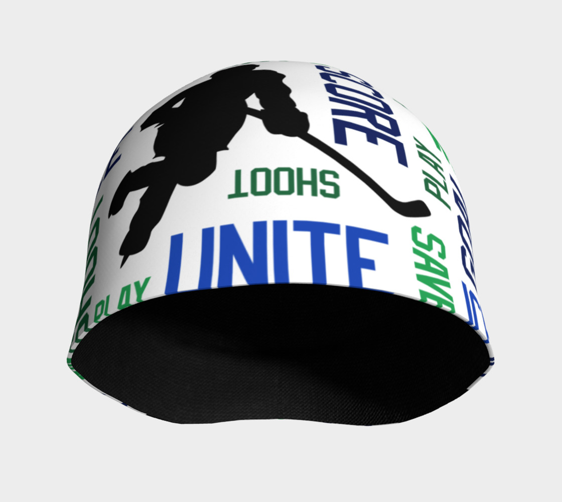 For the Love of Hockey - Blue and Green Beanie preview #3
