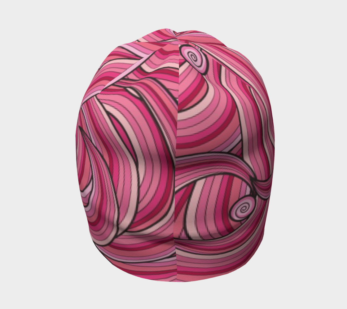 Pink Cotton Candy Swirl beanie preview #4