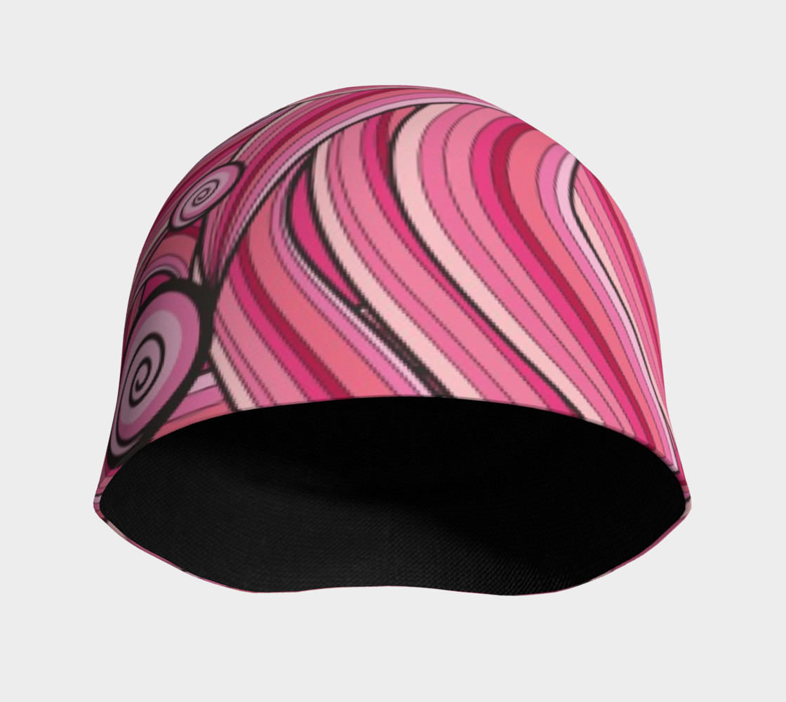 Pink Cotton Candy Swirl beanie preview #3