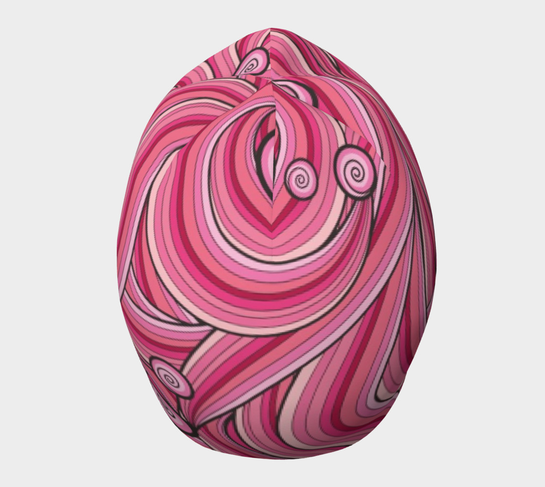 Pink Cotton Candy Swirl beanie preview #5