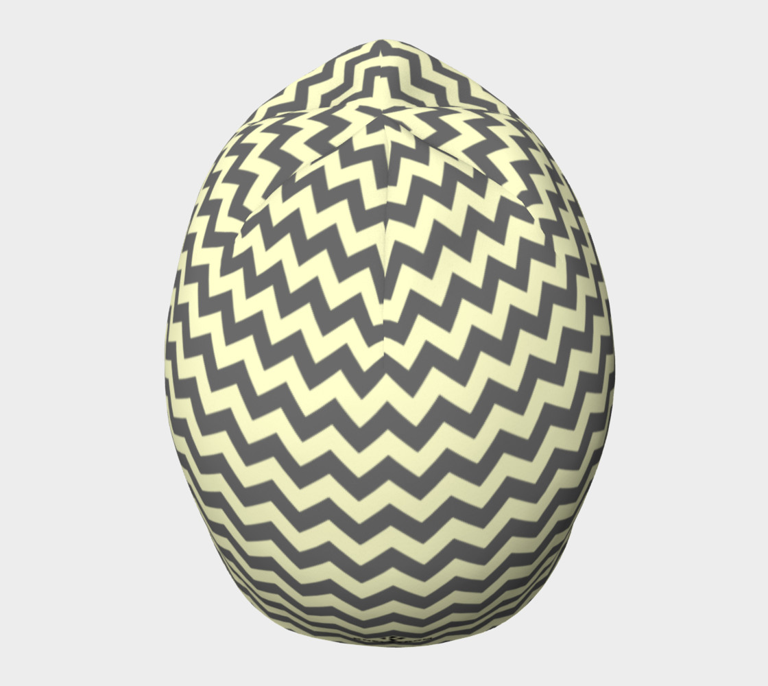 GREY & LINEN CHEVRON BEANIE preview #5