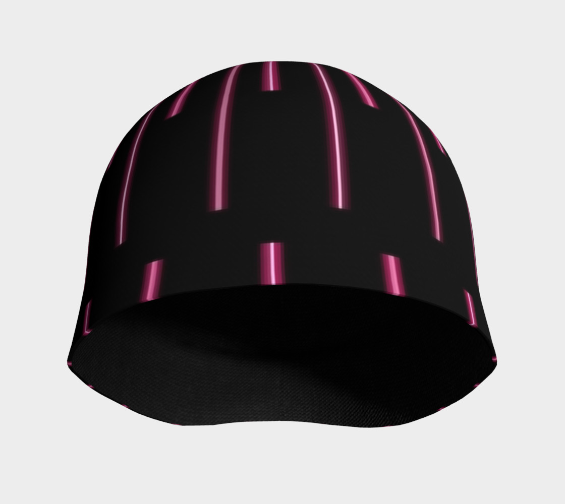 Pink Neon Lines Beanie preview #3