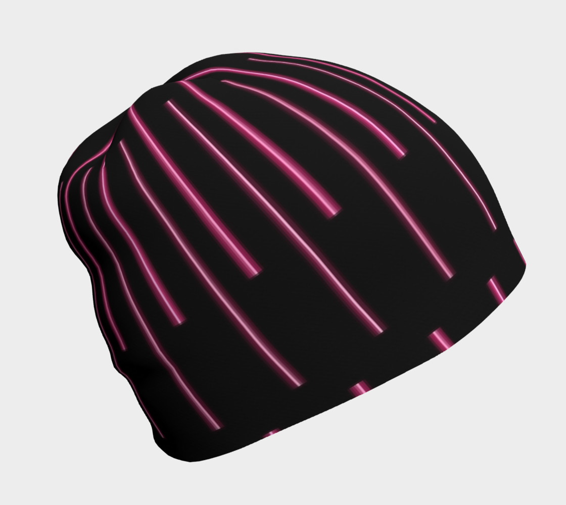 Pink Neon Lines Beanie preview #1