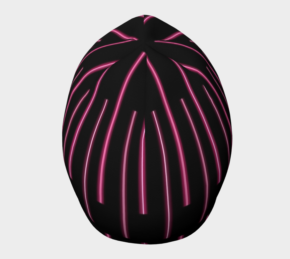 Pink Neon Lines Beanie preview #5