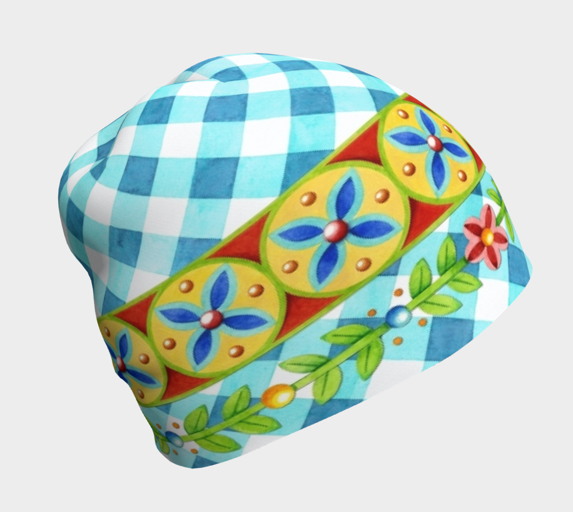 Aperçu de Gingham with Elizabethan Border #1