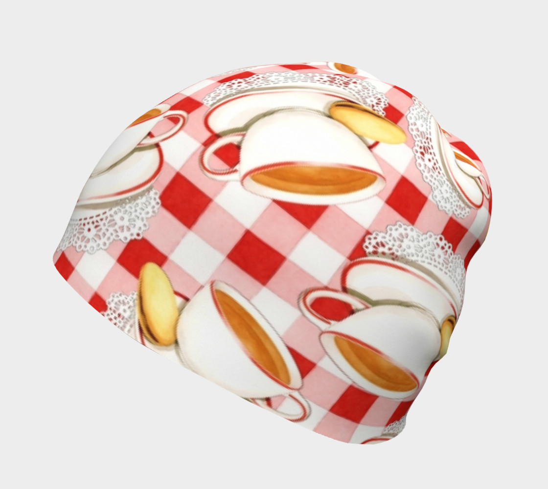Aperçu de Red Gingham Cuppa #2
