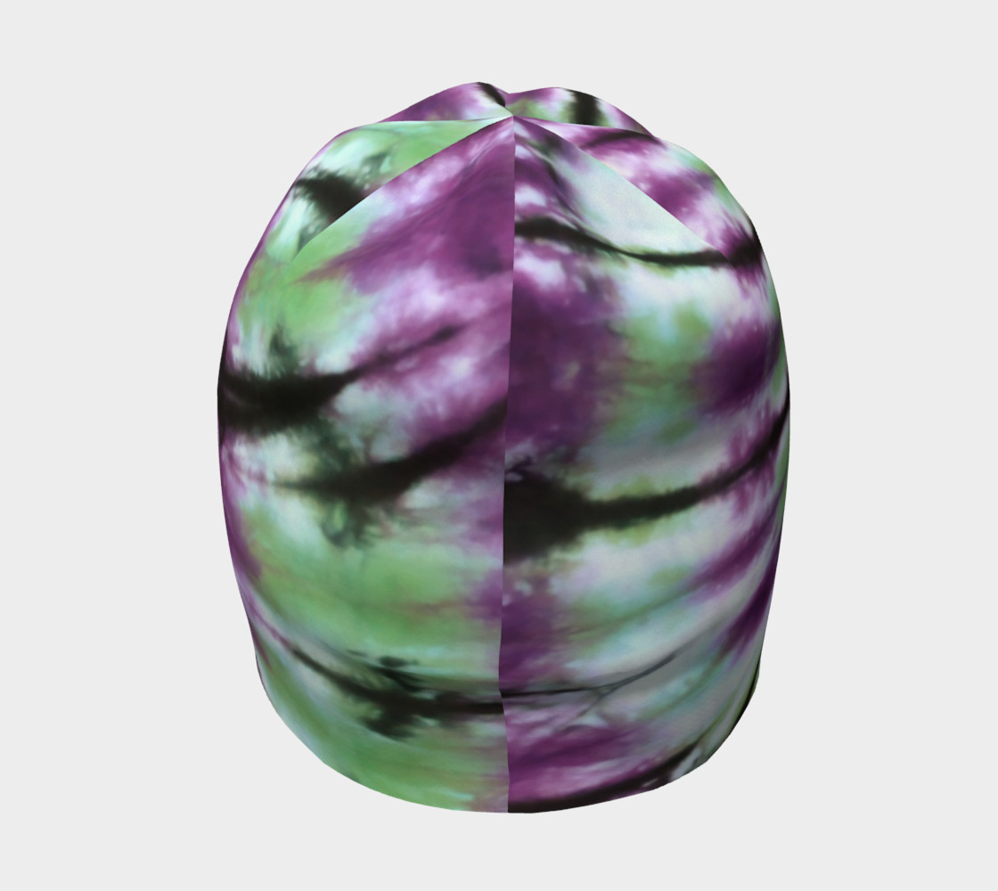 Purple Green Spiral Beanie preview #4
