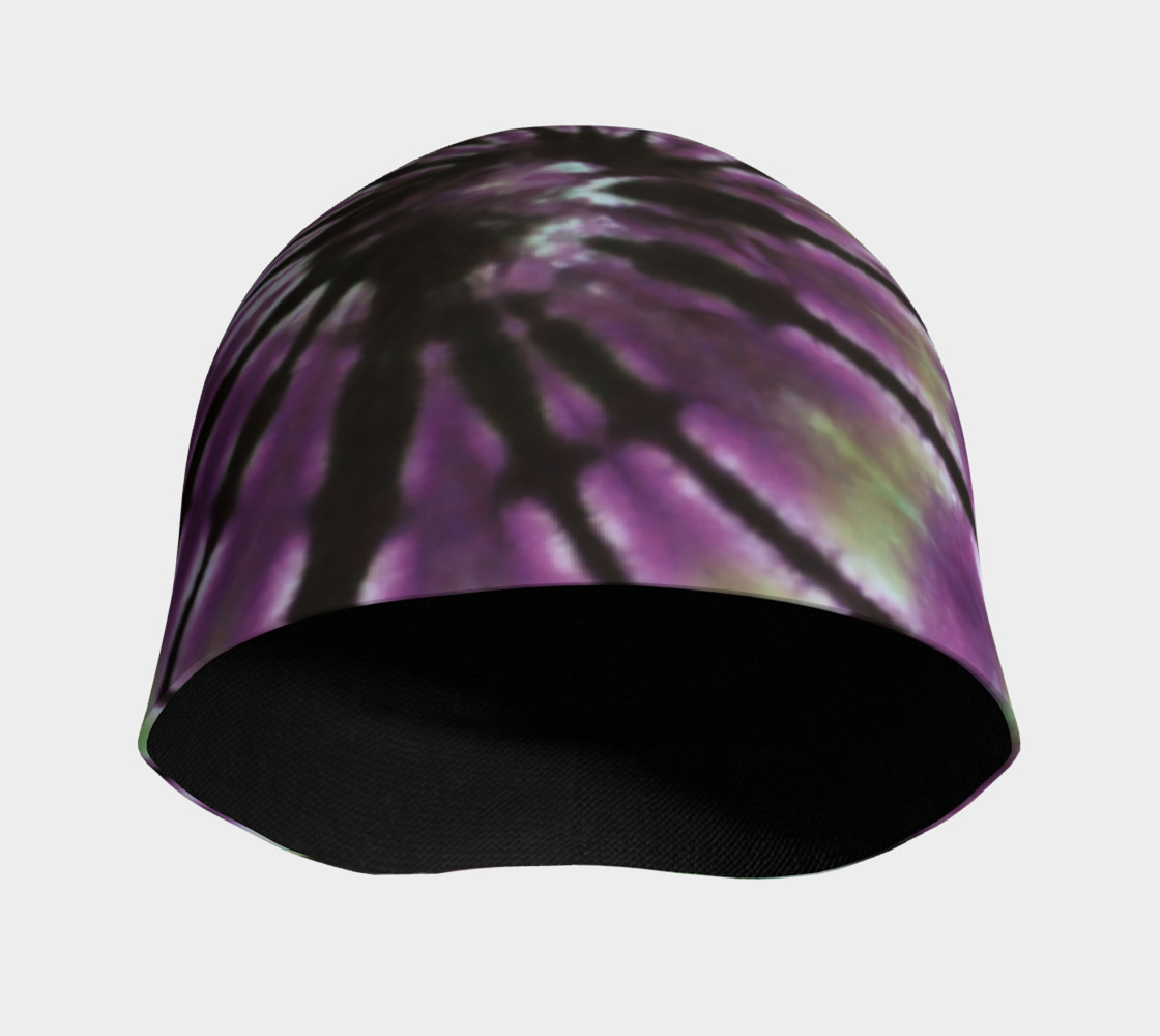 Purple Green Spiral Beanie preview #3