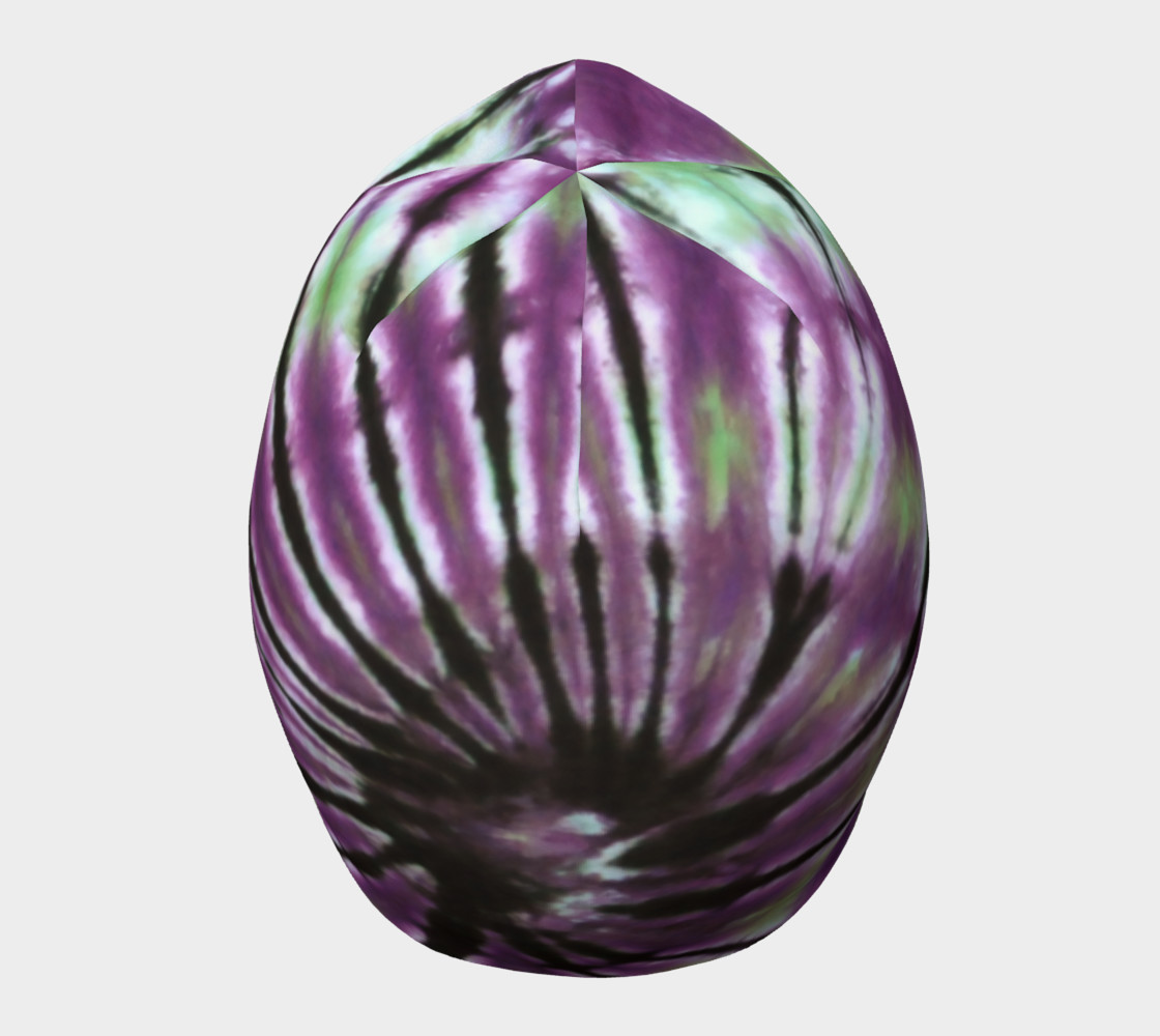 Purple Green Spiral Beanie preview #5