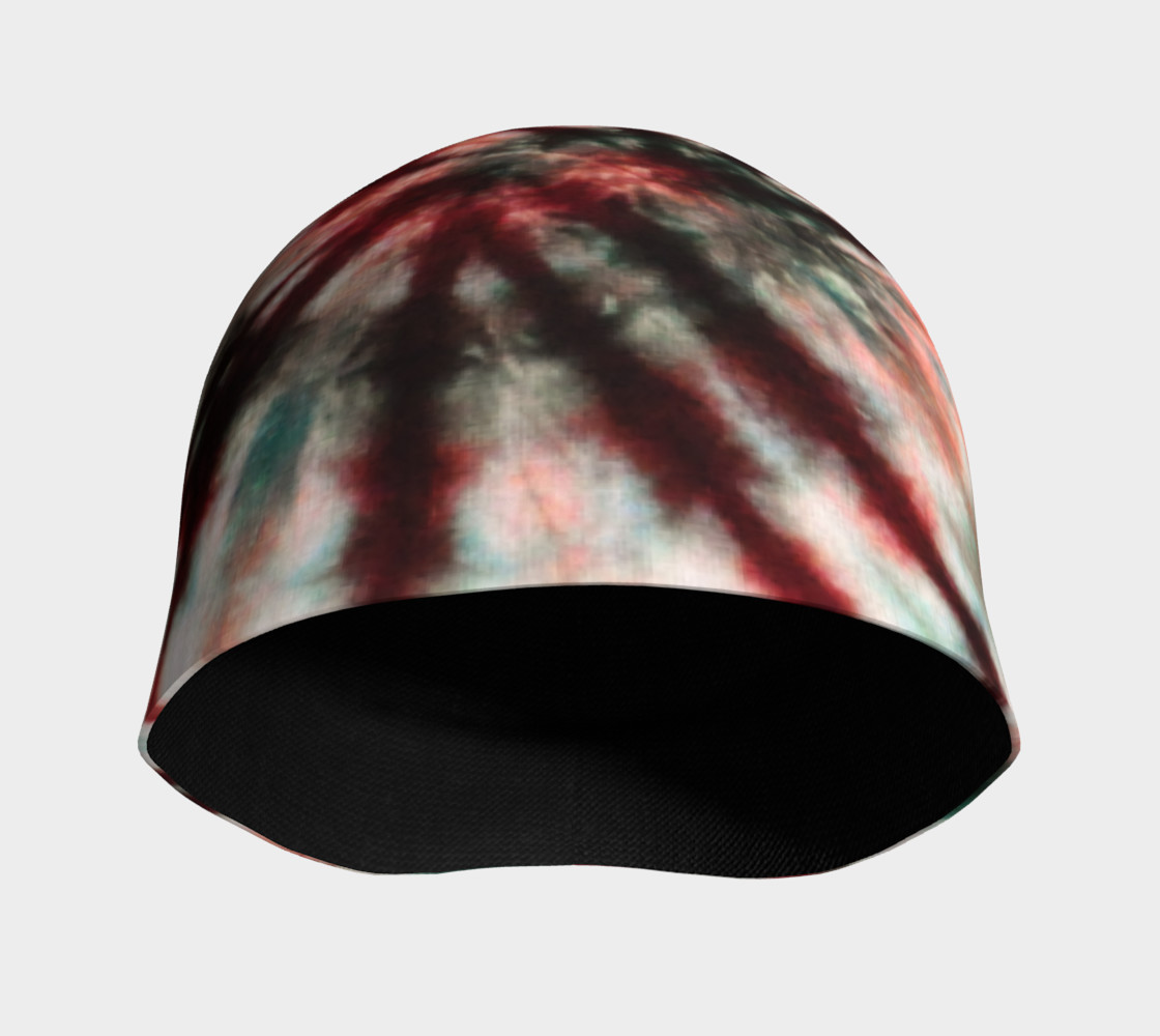 Maroon Green Spiral Beanie preview #3